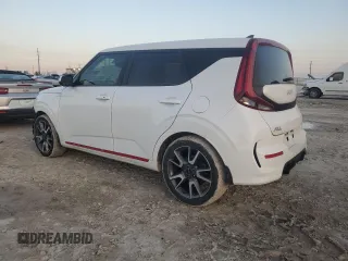 2022 Kia Soul Turbo with VIN KNDJ53AFXN7180712, listed as a Copart auction lot 43558835 with 55,487 mi miles and Salvage Title. Bid and sale history available at carsss.com. Image 2.