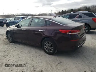 2019 Kia Optima LX with VIN 5XXGT4L33KG352722, listed as a Copart auction lot 87468804 with 49,167 mi miles and Salvage Title. Bid and sale history available at DreamBid. Image 2.