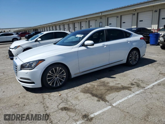 2016 Hyundai Genesis 3.8L z VIN KMHGN4JE9GU117351, wystawiony jako Copart lot #52179085 z przebiegiem 121 280 mil mil oraz Szkody całkowita. Historia ofert i sprzedaży dostępna na DreamBid. Obrazek 1.