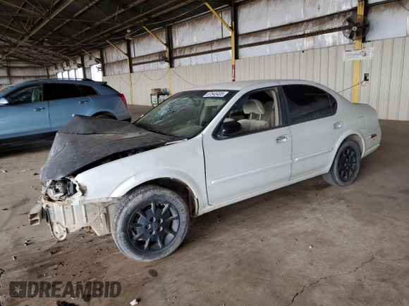 2001 Nissan Maxima GXE with VIN JN1CA31D41T809212, listed as a Copart auction lot 57845405 with 244,502 mi miles and Salvage title. Bid and sale history available at DreamBid. Image 1.