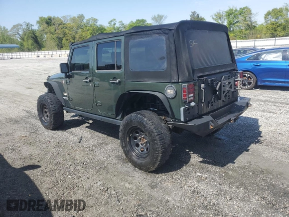 2008 Jeep Wrangler Unlimited Sahara with VIN 1J4GA59158L550576, listed as a Copart auction lot 53095565 with 208,434 mi miles and Salvage Title. Bid and sale history available at DreamBid. Image 2.