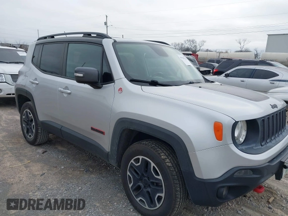 2015 Jeep Renegade Trailhawk with VIN ZACCJBCT7FPB16505, listed as a IAAI auction lot 41789335 with 63,416 mi miles and . Bid and sale history available at DreamBid. Image 1.