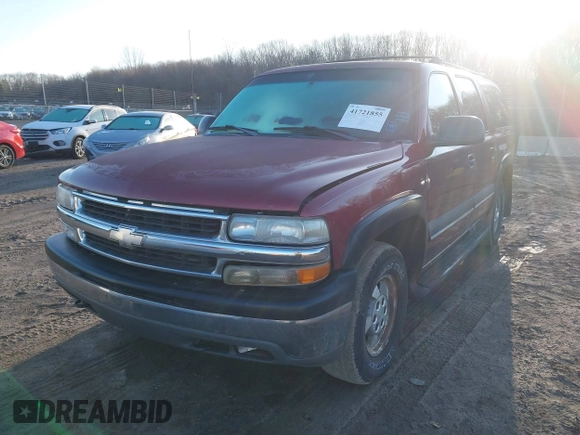 2002 Chevrolet Suburban LT z VIN 1GNFK16Z42J184265, wystawiony jako IAAI lot #41721855 z przebiegiem 227 772 mil mil oraz . Historia ofert i sprzedaży dostępna na DreamBid. Obrazek 2.