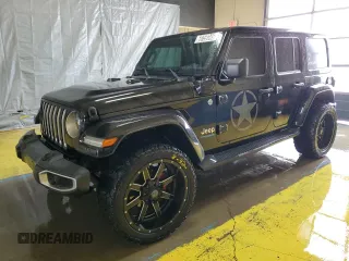 2021 Jeep Wrangler Unlimited Sahara with VIN 1C4JJXP60MW708191, listed as a Copart auction lot 60759345 with 24,610 mi miles and Clean title. Bid and sale history available at DreamBid. Image 1.
