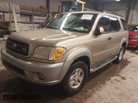 2003 Toyota Sequoia SR5 with VIN 5TDBT44A63S196764, listed as a IAAI auction lot 41866279 with 156,716 mi miles and . Bid and sale history available at DreamBid. Image 2.