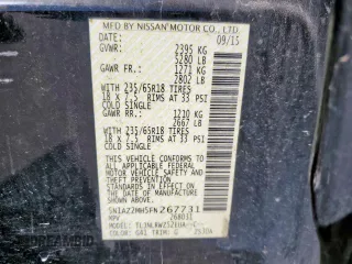 2015 Nissan Murano SL with VIN 5N1AZ2MH5FN267731, listed as a Copart auction lot 47766095 with 210,281 mi miles and Salvage Title. Bid and sale history available at DreamBid. Image 14.