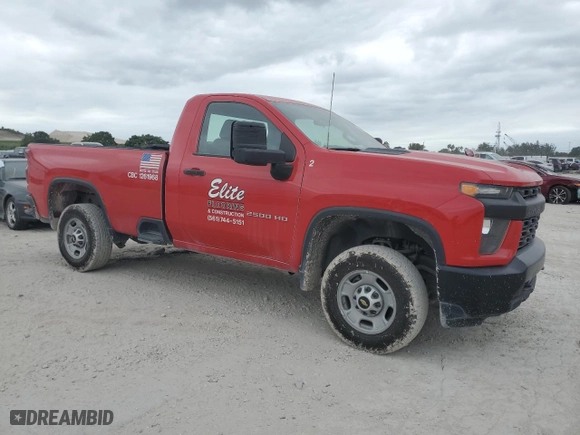 2021 Chevrolet Silverado 2500HD Work Truck with VIN 1GC0WLE7XMF103614, listed as a Copart auction lot 76056464 with 127,620 mi miles and Non Repairable. Bid and sale history available at carsss.com. Image 4.