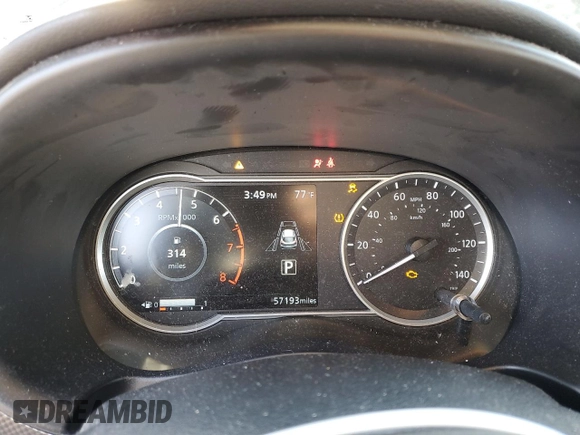 2020 Nissan Kicks SV with VIN 3N1CP5CVXLL567114, listed as a Copart auction lot 48294635 with 57,193 mi miles and Salvage Title. Bid and sale history available at DreamBid. Image 9.