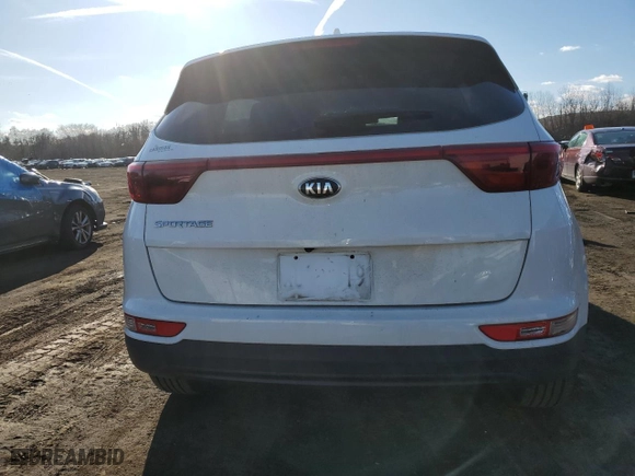 2017 Kia Sportage LX with VIN KNDPMCAC5H7033530, listed as a Copart auction lot 47700425 with 179,812 mi miles and Salvage Title. Bid and sale history available at carsss.com. Image 6.