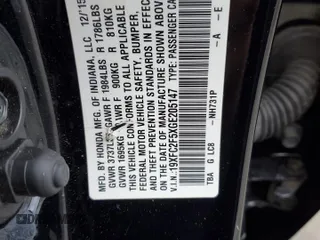 2016 Honda Civic Sedan LX with VIN 19XFC2F5XGE205147, listed as a Copart auction lot 48162005 with 117,859 mi miles and Salvage Title. Bid and sale history available at carsss.com. Image 12.