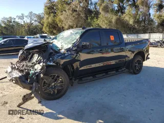 2024 Chevrolet Silverado 1500 Custom with VIN 3GCPDBEK9RG265615, listed as a Copart auction lot 45648535 with Not Provided miles and Salvage Title. Bid and sale history available at DreamBid. Image 1.