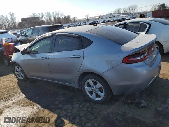 2016 Dodge Dart SXT with VIN 1C3CDFBB3GD623588, listed as a Copart auction lot 42573435 with 99,544 mi miles and Salvage Title. Bid and sale history available at carsss.com. Image 2.