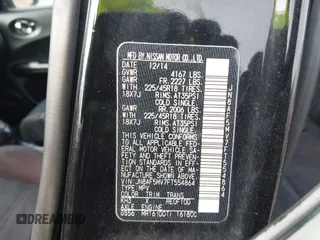 2015 Nissan Juke SV with VIN JN8AF5MV7FT554864, listed as a IAAI auction lot 41524495 with 159,075 mi miles. Bid and sale history available at carsss.com. Image 9.