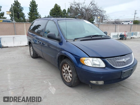 2002 Chrysler Town & Country EX with VIN 2C8GP74L22R505116, listed as a IAAI auction lot 41722892 with Not Provided miles and . Bid and sale history available at carsss.com. Image 1.