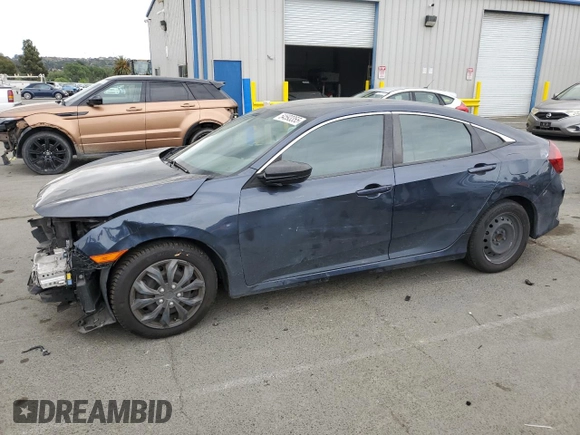 2017 Honda Civic Sedan LX with VIN 19XFC2F58HE221462, listed as a Copart auction lot 54593355 with 118,374 mi miles and Non Repairable. Bid and sale history available at carsss.com. Image 1.