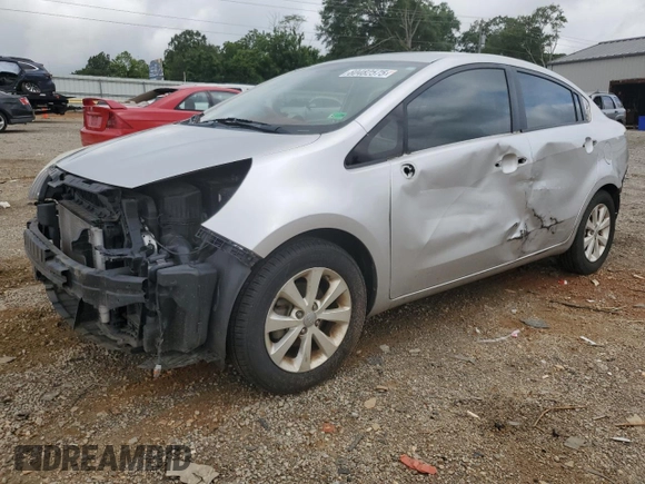 2013 Kia Rio EX with VIN KNADN4A34D6104154, listed as a Copart auction lot 60482575 with 125,976 mi miles and Salvage title. Bid and sale history available at DreamBid. Image 1.