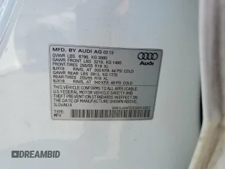 2013 Audi Q7 Premium Plus with VIN WA1LGAFE2DD013357, listed as a Copart auction lot 64761945 with 108,009 mi miles and Salvage title. Bid and sale history available at DreamBid. Image 13.