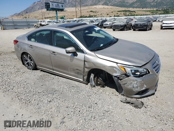 2017 Subaru Legacy Limited with VIN 4S3BNAN64H3021599, listed as a Copart auction lot 61872545 with 43,203 mi miles and Salvage title. Bid and sale history available at DreamBid. Image 4.