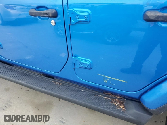 2022 Jeep Wrangler Unlimited Sahara z VIN 1C4HJXEG3NW246088, wystawiony jako Copart lot #74558574 z przebiegiem Nie podano mil oraz Nie do naprawy • Non repairable. Historia ofert i sprzedaży dostępna na DreamBid. Obrazek 13.