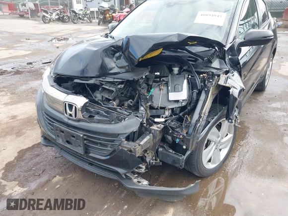 2019 Honda HR-V EX-L with VIN 3CZRU6H71KM720174, listed as a IAAI auction lot 40894945 with 55,483 mi miles. Bid and sale history available at carsss.com. Image 17.