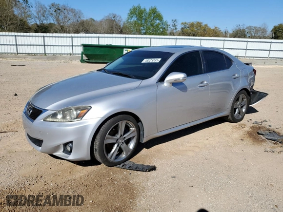 2011 Lexus IS 250 with VIN JTHBF5C22B2100513, listed as a Copart auction lot 49223335 with 224,006 mi miles and Salvage Title. Bid and sale history available at DreamBid. Image 1.