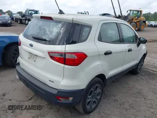 2020 Ford EcoSport S with VIN MAJ3S2FE0LC366183, listed as a IAAI auction lot 41951752 with 115,037 mi miles. Bid and sale history available at carsss.com. Image 4.