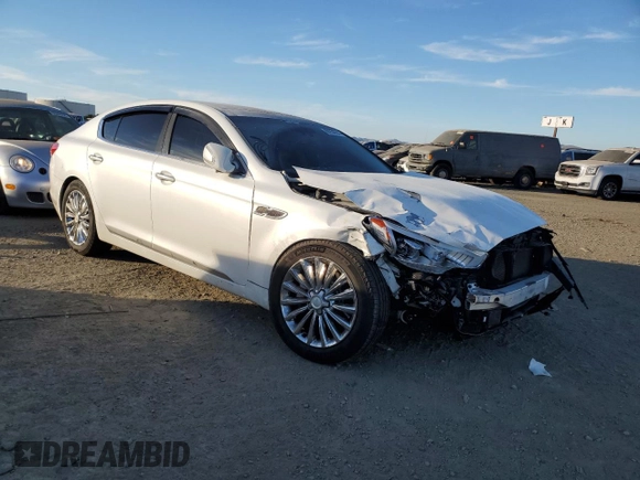 2015 Kia K900 Luxury with VIN KNALW4D46F6027271, listed as a Copart auction lot 88256555 with 118,805 mi miles and Salvage Title. Bid and sale history available at carsss.com. Image 4.