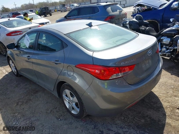 2013 Hyundai Elantra GLS PZEV with VIN 5NPDH4AE6DH357199, listed as a IAAI auction lot 41788694 with 161,467 mi miles. Bid and sale history available at carsss.com. Image 3.
