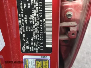 2015 Kia Optima SX z VIN 5XXGR4A73FG517727, wystawiony jako Copart lot #87315374 z przebiegiem 140 257 mil mil oraz Szkoda całkowita • Salvage title. Historia ofert i sprzedaży dostępna na DreamBid. Obrazek 12.