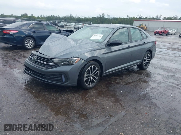 2023 Volkswagen Jetta Sport with VIN 3VWBM7BU8PM005151, listed as a IAAI auction lot 41886412 with 23,351 mi miles and . Bid and sale history available at DreamBid. Image 17.