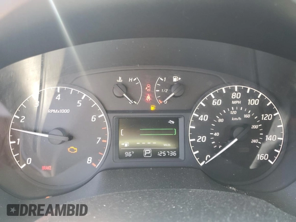 2017 Nissan Sentra S with VIN 3N1AB7AP3HY321814, listed as a Copart auction lot 61785215 with 125,736 mi miles and Clean title. Bid and sale history available at DreamBid. Image 9.