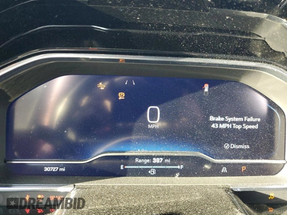 2022 Chevrolet Silverado 1500 RST with VIN 3GCPADED0NG605024, listed as a Copart auction lot 41574725 with 30,727 mi miles and Salvage Title. Bid and sale history available at DreamBid. Image 9.