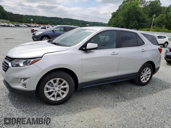 2021 Chevrolet Equinox LT with VIN 3GNAXJEV2MS160638, listed as a Copart auction lot 58692525 with 153,441 mi miles and Clean title. Bid and sale history available at DreamBid. Image 1.