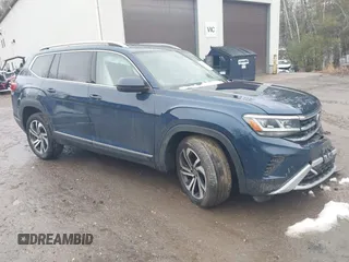 2021 Volkswagen Atlas SEL Premium z VIN 1V2TR2CA2MC505074, wystawiony jako IAAI lot #41905640 z przebiegiem 91 656 mil mil oraz . Historia ofert i sprzedaży dostępna na DreamBid. Obrazek 1.