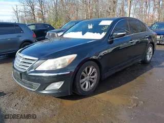 2012 Hyundai Genesis 3.8L with VIN KMHGC4DD9CU167203, listed as a IAAI auction lot 41557600 with 168,661 mi miles. Bid and sale history available at carsss.com. Image 2.