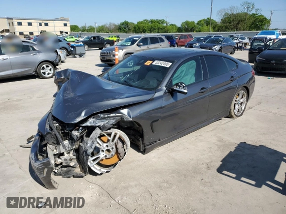 2019 BMW 4 Series 440i z VIN WBA4J5C56KBM66555, wystawiony jako Copart lot #52242495 z przebiegiem Nie podano mil oraz Szkoda całkowita • Salvage title. Historia ofert i sprzedaży dostępna na DreamBid. Obrazek 1.
