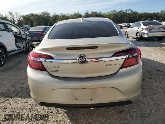 2015 Buick Regal with VIN 2G4GV5EK9F9156507, listed as a Copart auction lot 87374224 with 56,682 mi miles and Salvage title. Bid and sale history available at DreamBid. Image 6.