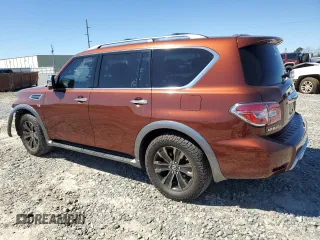 2017 Nissan Armada Platinum with VIN JN8AY2NF5H9303731, listed as a Copart auction lot 48478935 with 125,384 mi miles and Salvage Title. Bid and sale history available at carsss.com. Image 2.