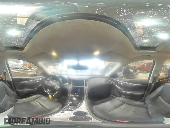 2015 Infiniti Q50 Premium with VIN JN1BV7AP3FM336311, listed as a Copart auction lot 56193875 with 110,984 mi miles and Salvage title. Bid and sale history available at DreamBid. Image 14.