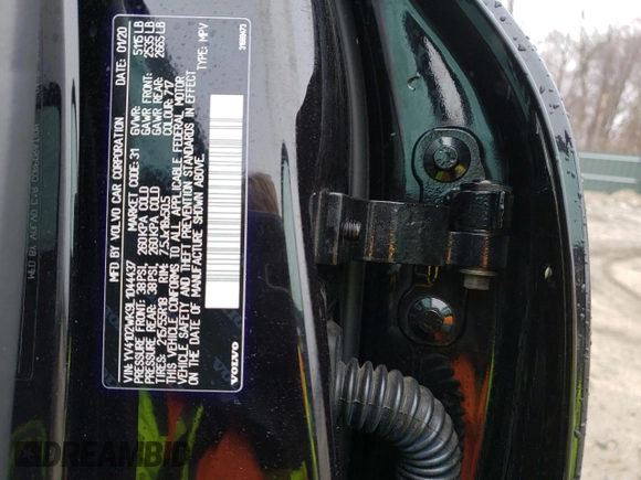 2020 Volvo V60 z VIN YV4102WK9L1044437, wystawiony jako Copart lot #47720533 z przebiegiem 18 092 mil mil oraz . Historia ofert i sprzedaży dostępna na DreamBid. Obrazek 12.