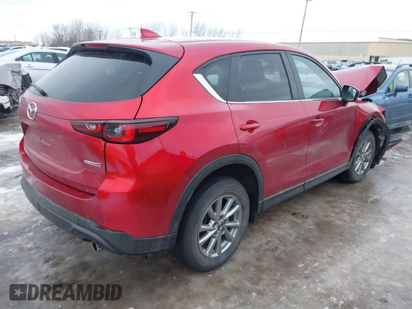 2022 Mazda CX-5 2.5 S Preferred Package with VIN JM3KFBCM7N0548741, listed as a IAAI auction lot 41580441 with 14,431 mi miles. Bid and sale history available at carsss.com. Image 4.