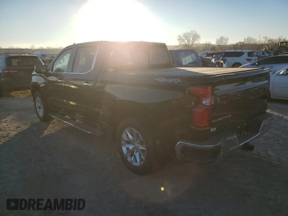 2020 Chevrolet Silverado 1500 LTZ with VIN 3GCUYGED7LG372739, listed as a Copart auction lot 83785134 with 57,607 mi miles and Salvage Title. Bid and sale history available at DreamBid. Image 2.