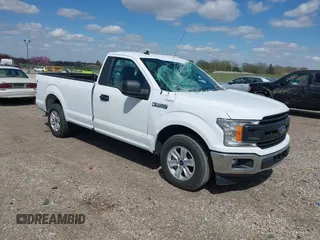 2020 Ford F-150 XL with VIN 1FTMF1CP3LKE03557, listed as a IAAI auction lot 42017506 with 22,442 mi miles and . Bid and sale history available at DreamBid. Image 1.