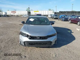 2025 Honda Civic Sedan Sport with VIN 2HGFE2F58SH517346, listed as a IAAI auction lot 42096668 with 3,360 mi miles. Bid and sale history available at carsss.com. Image 12.