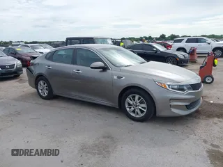 2016 Kia Optima LX with VIN 5XXGT4L37GG019897, listed as a IAAI auction lot 42582213 with 90,318 mi miles and . Bid and sale history available at DreamBid. Image 1.