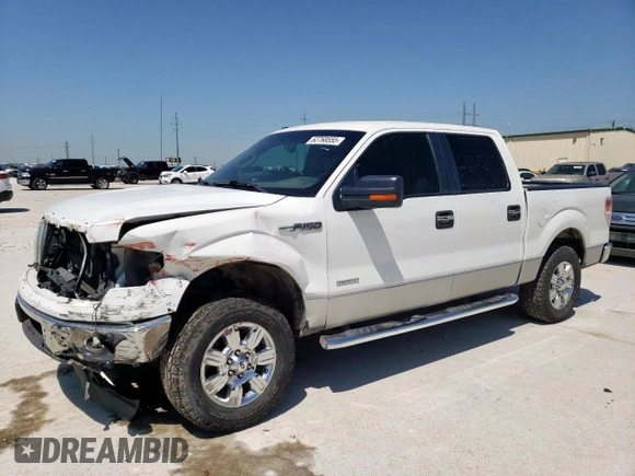 2012 Ford F-150 XL with VIN 1FTFW1CT0CKE05742, listed as a Copart auction lot 52768555 with 152,210 mi miles and Salvage Title. Bid and sale history available at carsss.com. Image 1.