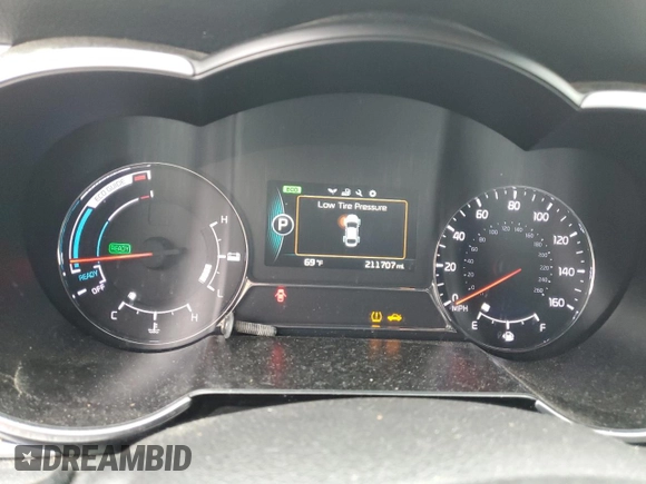 2015 Kia Optima Hybrid with VIN KNAGM4AD7F5086881, listed as a Copart auction lot 76205754 with 211,707 mi miles and Clean Title. Bid and sale history available at carsss.com. Image 9.