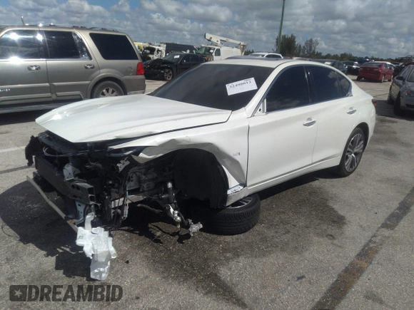 2018 Infiniti Q50 Luxe with VIN JN1EV7AP5JM363984, listed as a IAAI auction lot 42397186 with 33,113 mi miles and . Bid and sale history available at DreamBid. Image 2.