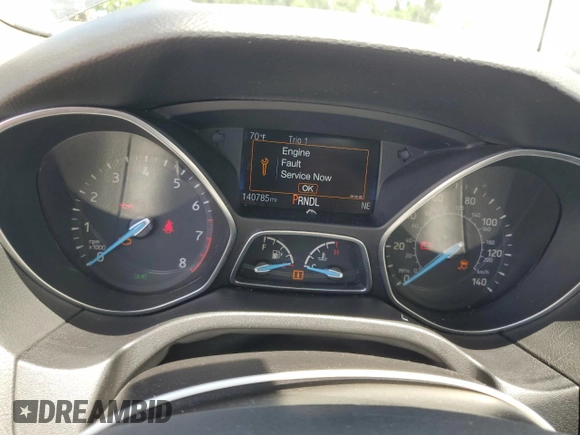 2016 Ford Focus SE with VIN 1FADP3F29GL233719, listed as a Copart auction lot 56857705 with 140,785 mi miles and Salvage title. Bid and sale history available at DreamBid. Image 9.