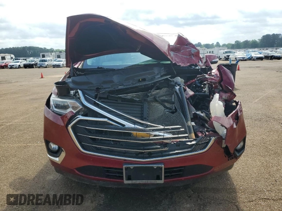 2019 Chevrolet Traverse Premier z VIN 1GNERKKW6KJ196586, wystawiony jako Copart lot #53233245 z przebiegiem Nie podano mil oraz Szkoda całkowita • Salvage title. Historia ofert i sprzedaży dostępna na DreamBid. Obrazek 5.